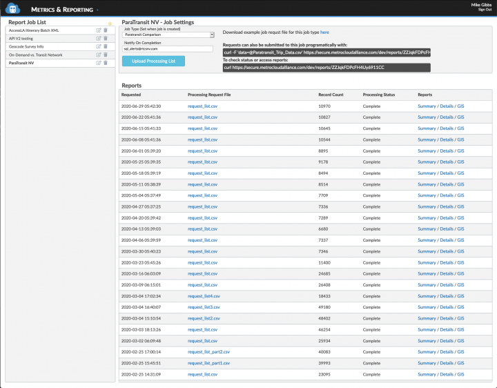 Batch Processing / Metrics / Reporting – MetroCloudAlliance