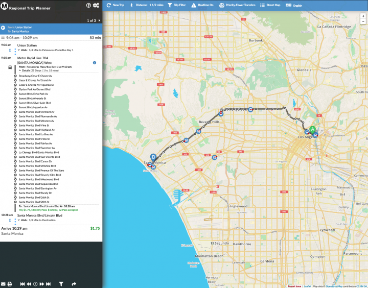 Public Transit Trip Planner – MetroCloudAlliance